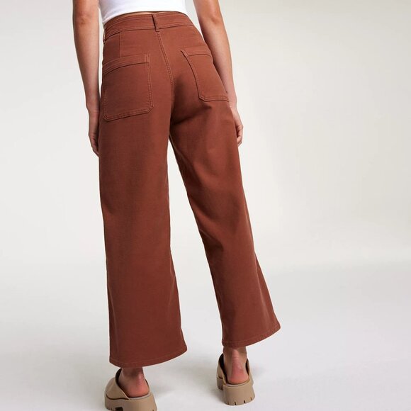 CALIA Women's High Rise Kickback Wide Leg Pant - Picture 3 of 8